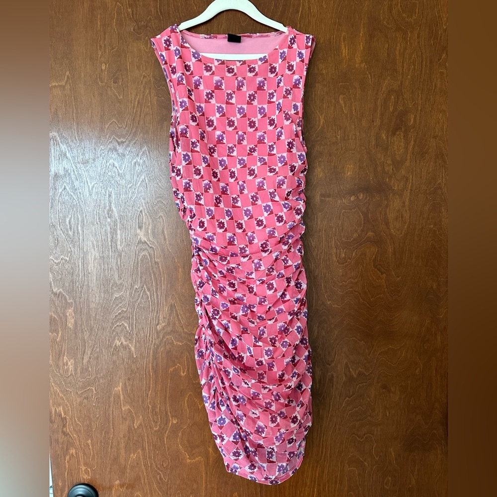 UO Pink Floral Mini Dress